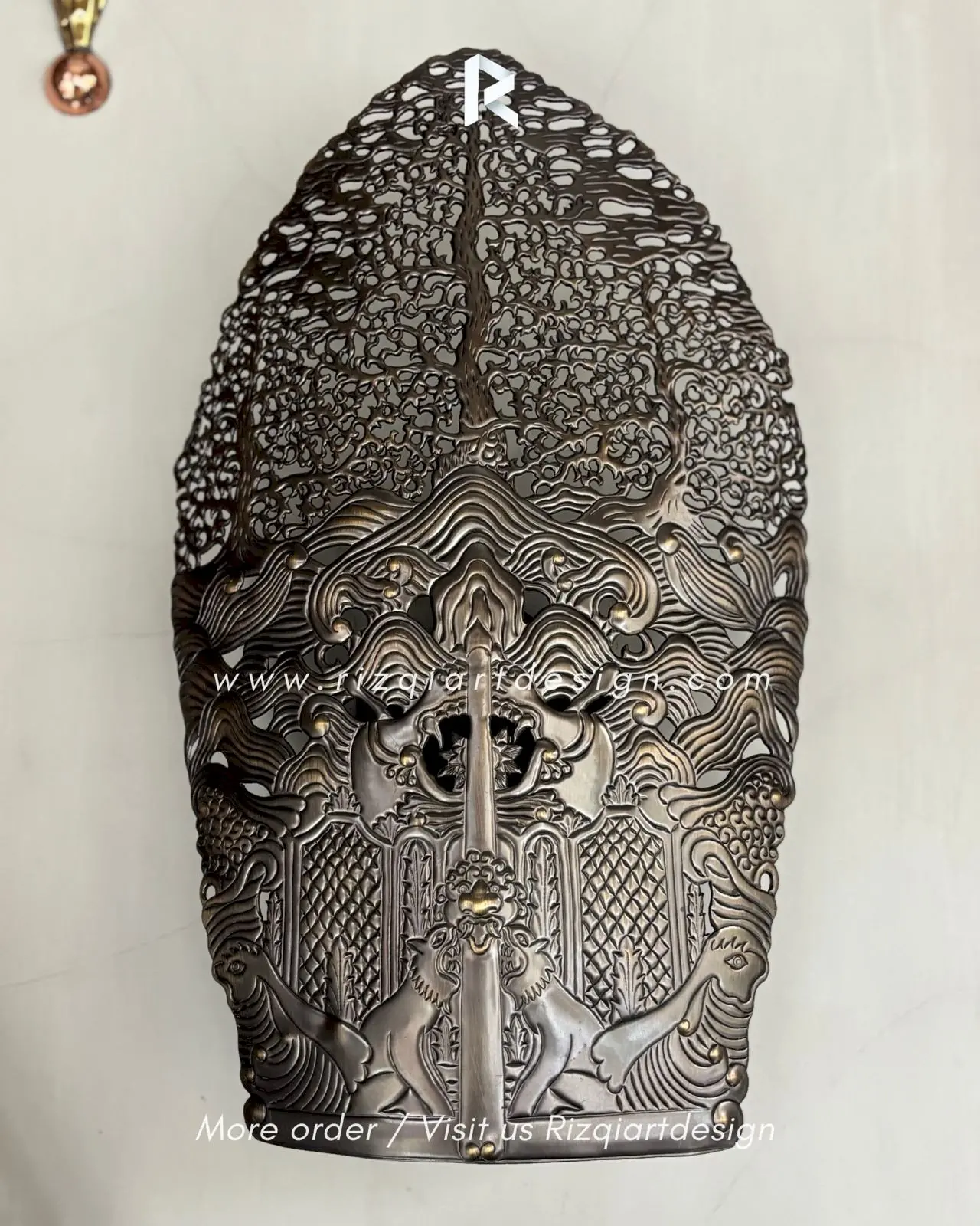 Lampu dinding gunungan Bali custom Kuningan By pengrajin terbaik rizqiartdesign