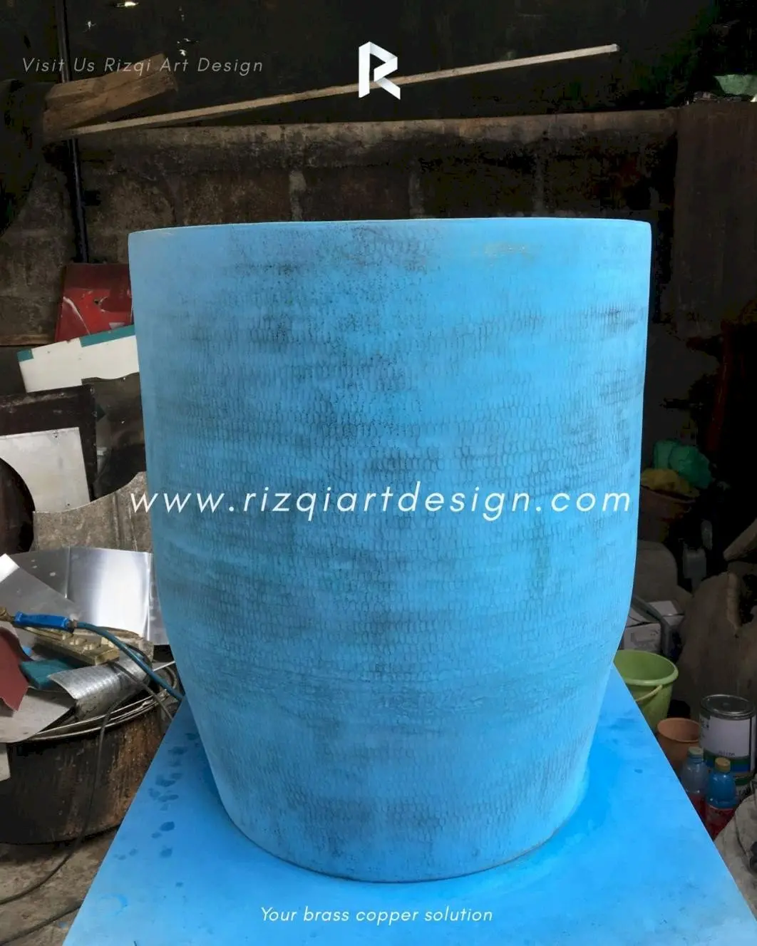 Meja Tembaga Texture Babar By Rizqiartdesign