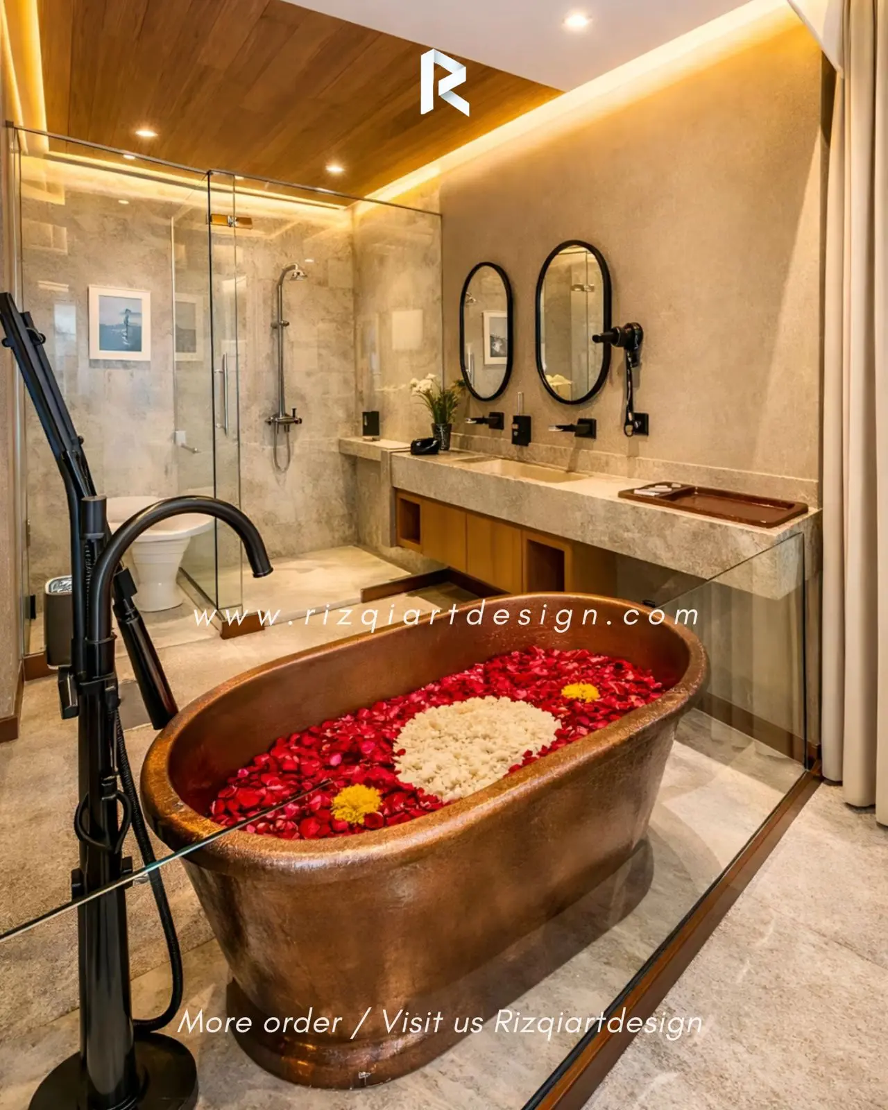 Copper Bathtub Texture babar Villa & hotel premium