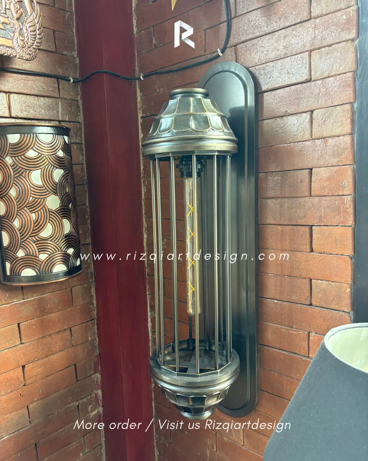 Lampu dinding custom kuningan villa pengrajin lampu dinding terbaik 