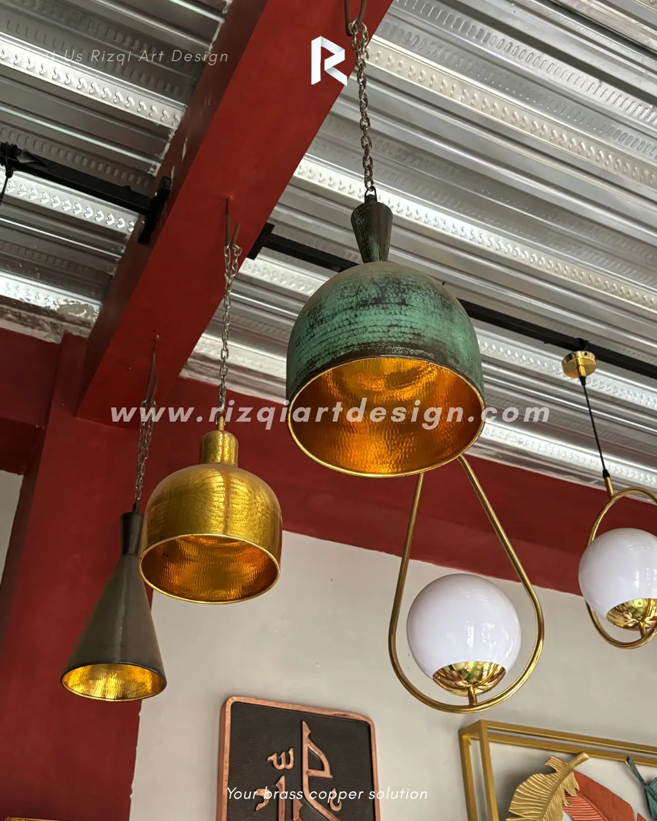 LAMPU GANTUNG TEMBAGA KUNINGAN HOTEL VILLA BALI/ Rizqi Art Design
