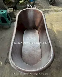 Bak Mandi Antik Tembaga Semu Cokelat Hitam Langsung Pengrajin Rizqiartdesign 