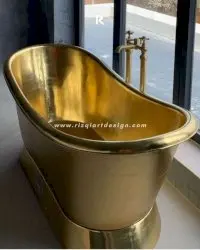 Bak mandi kuningan natural mewah
