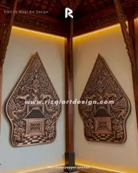 Hiasan Gunungan Tembaga Antik Untuk Dinding Di Bangunan Anda