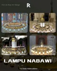 Jual lampu nabawi kuningan dan melayani custom. 