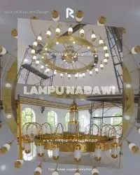 Lampu Masjid Nabawi Kuningan Diameter 3 Meter By Rizqiartdesign 