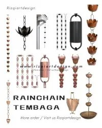 Pusat Rainchain tembaga kuningan terlengkap premium berkualitas