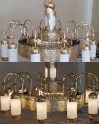 Replika lampu masjid nabawi Madinah kuningan 